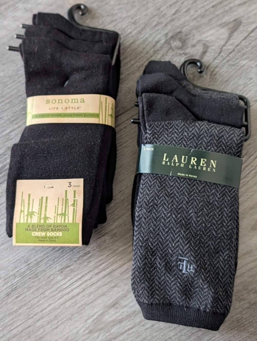 nwt 6 PAIRS CREW SOCKS dress sock ralph lauren sonoma